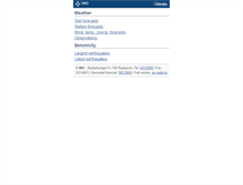 Tablet Screenshot of m.en.vedur.is